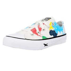 New Converse Chuck Taylor All Star Geography Class Ox White/Black Canvas Junior